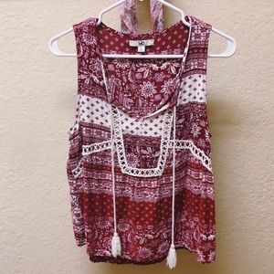 Boho tank top